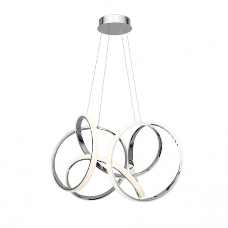 Dweled Vornado 29in LED Pendant 3000K in Chrome PD-877